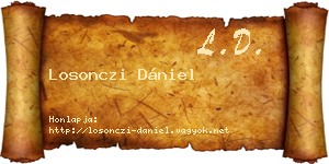 Losonczi Dániel névjegykártya
